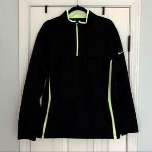 Nike | Therma-Fit Black and Neon Green Golf Top | Size XL